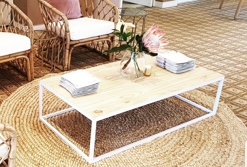 Modernist Industrial Coffee Table White - <p style='text-align: center;'>R 250</p>